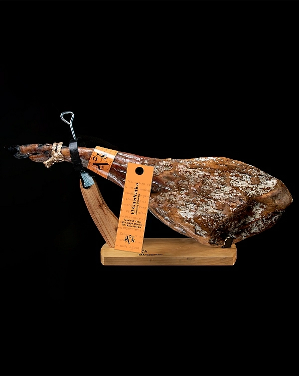 Jambon ibérique Cebo de Campo 50% race ibérique + Jamonero (porte-jambon)